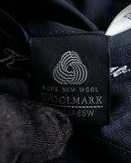 "BURBERRYS" Micro check pattern metal button blazer