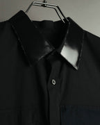 "Jil Sander" 2015-16 coated panel short sleeve shirt