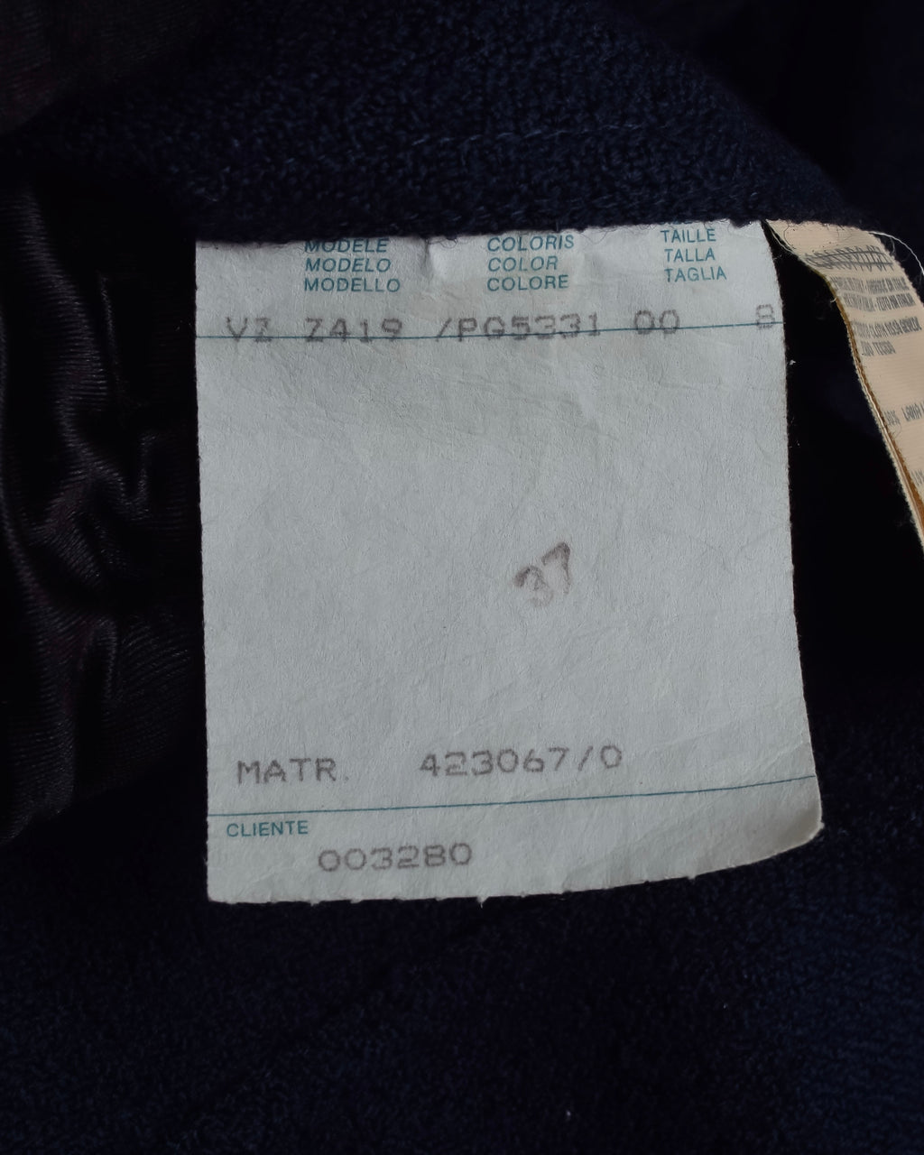 "VALENTINO" Wool boucle concealed front tailored jacket