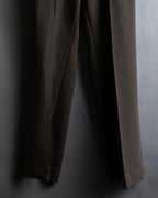 "SHIZUKA KOMURO" Dark brown color easy waist slacks