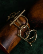 "Salvatore Ferragamo" Gancini motif layered gold bracelet