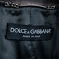 "Dolce & Gabbana" Silver stud design leather 2way coat