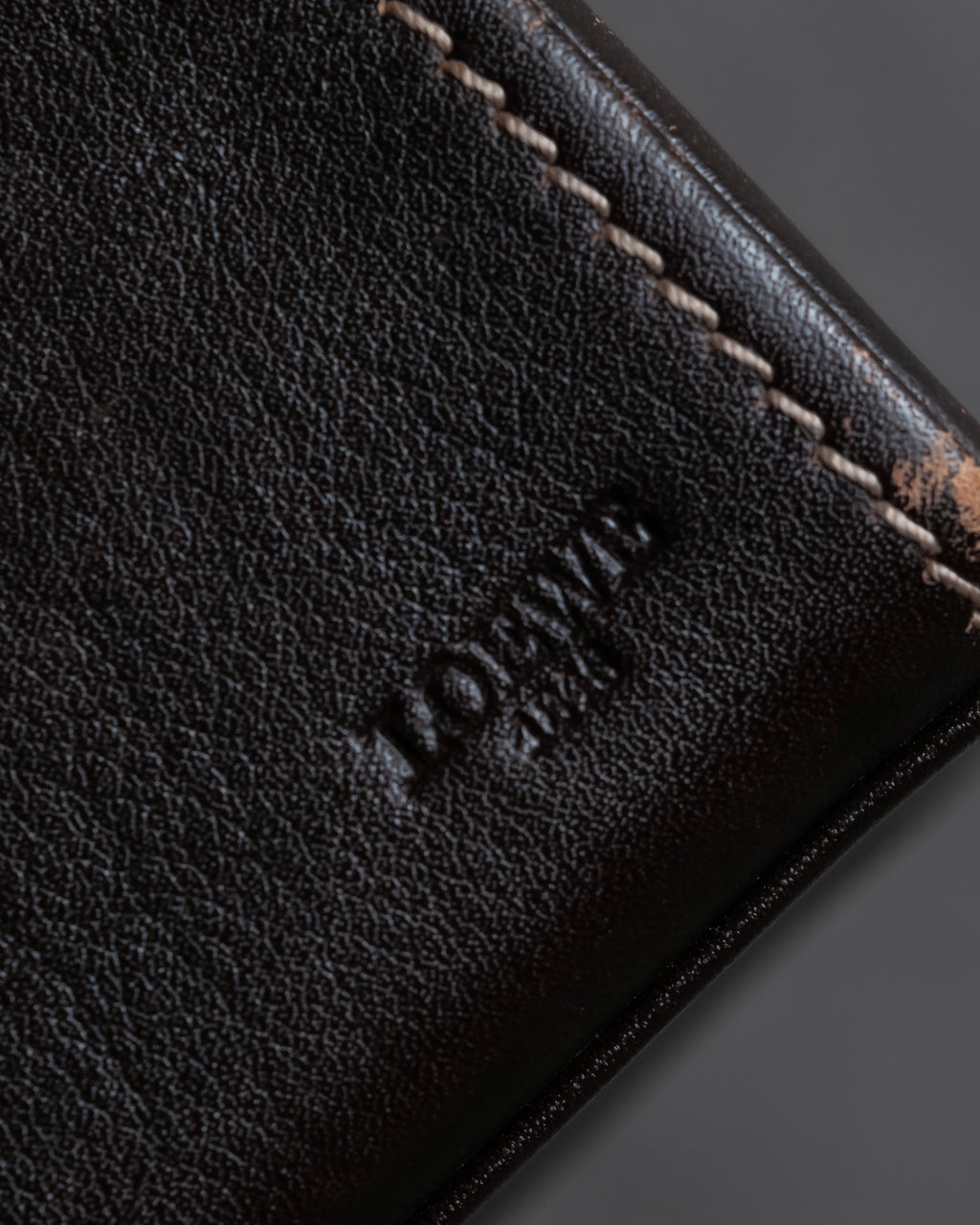 "LOEWE" Logo engraved wooden storage box