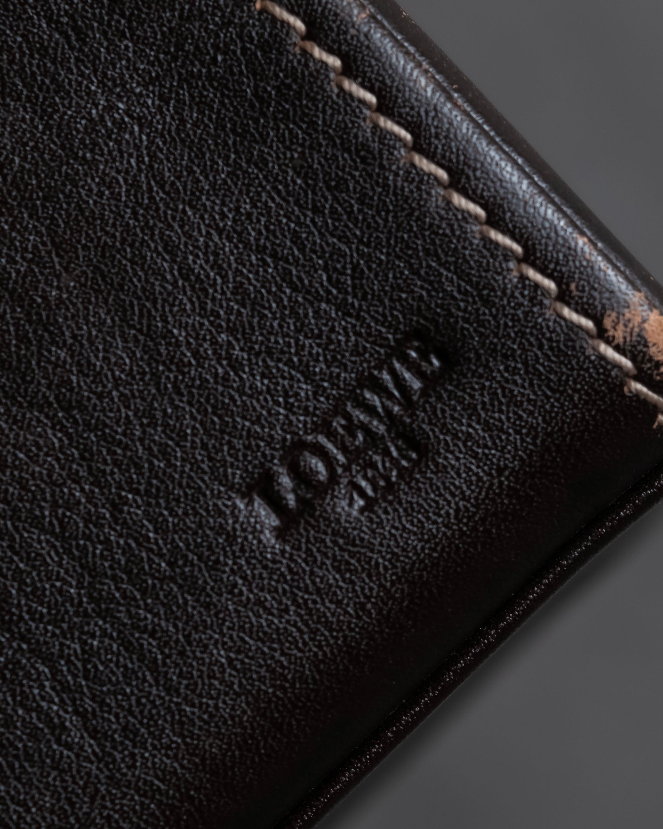 "LOEWE" Logo engraved wooden storage box