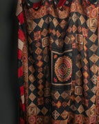 "Salvatore Ferragamo" 2010's Geometric tribal print silk scarf