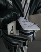 "Christian Dior" 80's-90's Striped silk blouse
