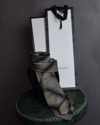 "GUCCI" Gradient dyed gradation silk necktie