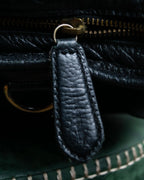 "BURBERRY Blue Label" Shiny leather heart charm design one handle bag