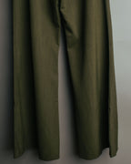-SPECIAL- “Christian Dior” 2001 Galliano era olive wide safari trousers