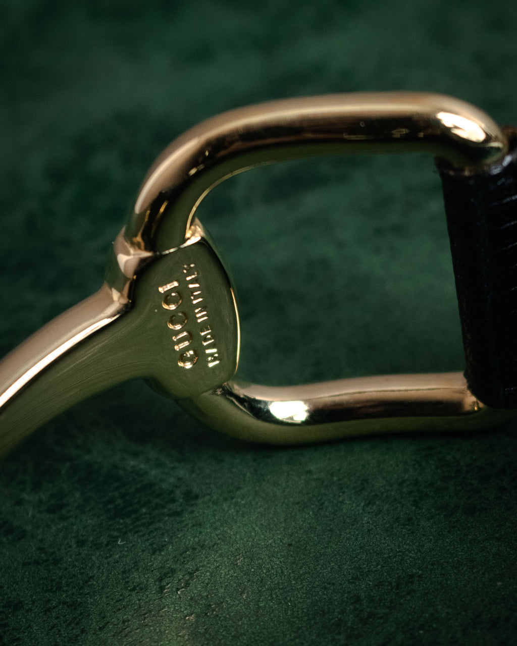 “GUCCI” 90’s-00’s Lizard horsebit bracelet