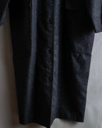 "GUCCI" 70's velvet collar design long coat
