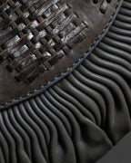 "Christian Dior" John Galliano period Gathering design leather hand bag