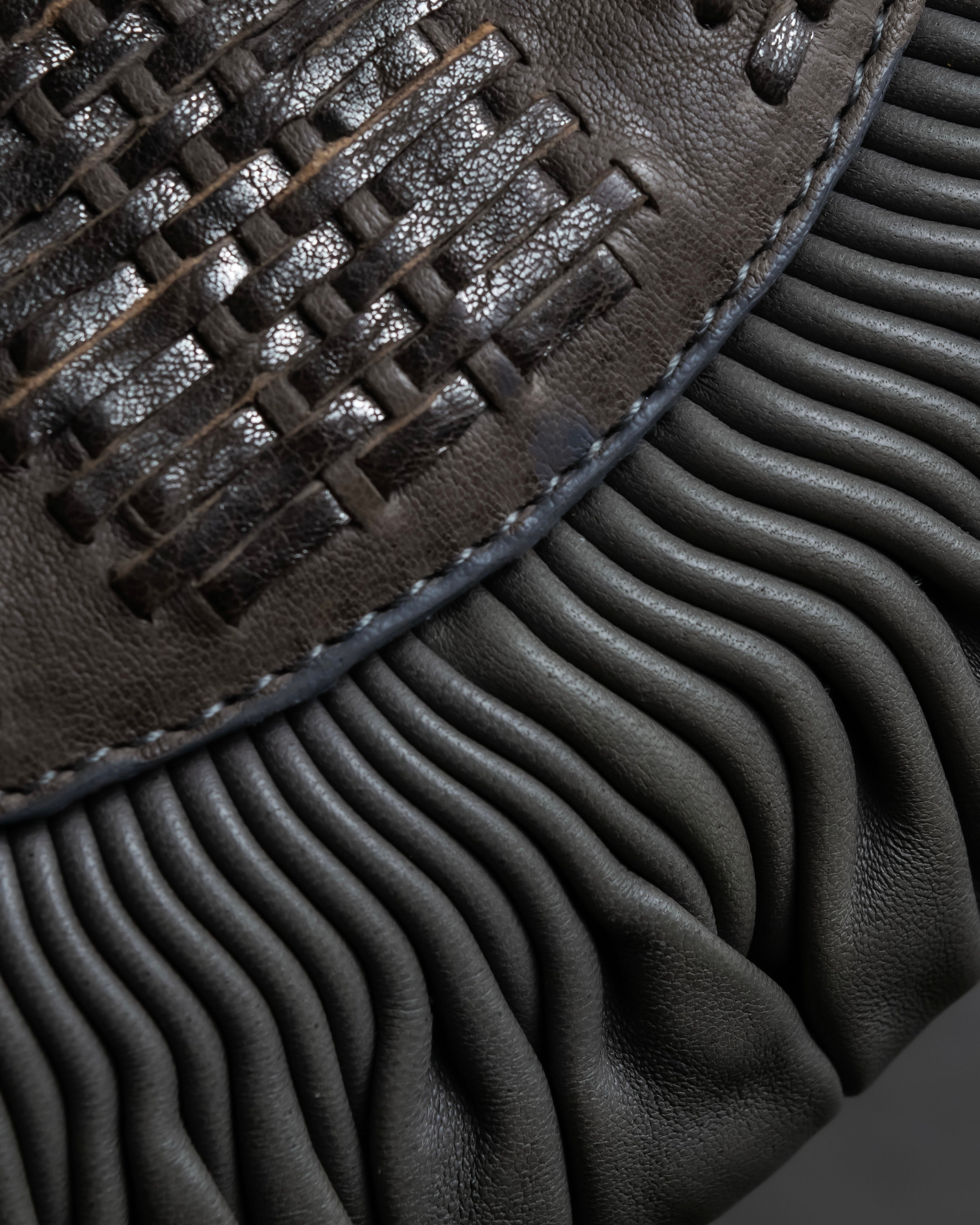 "Christian Dior" John Galliano period Gathering design leather hand bag