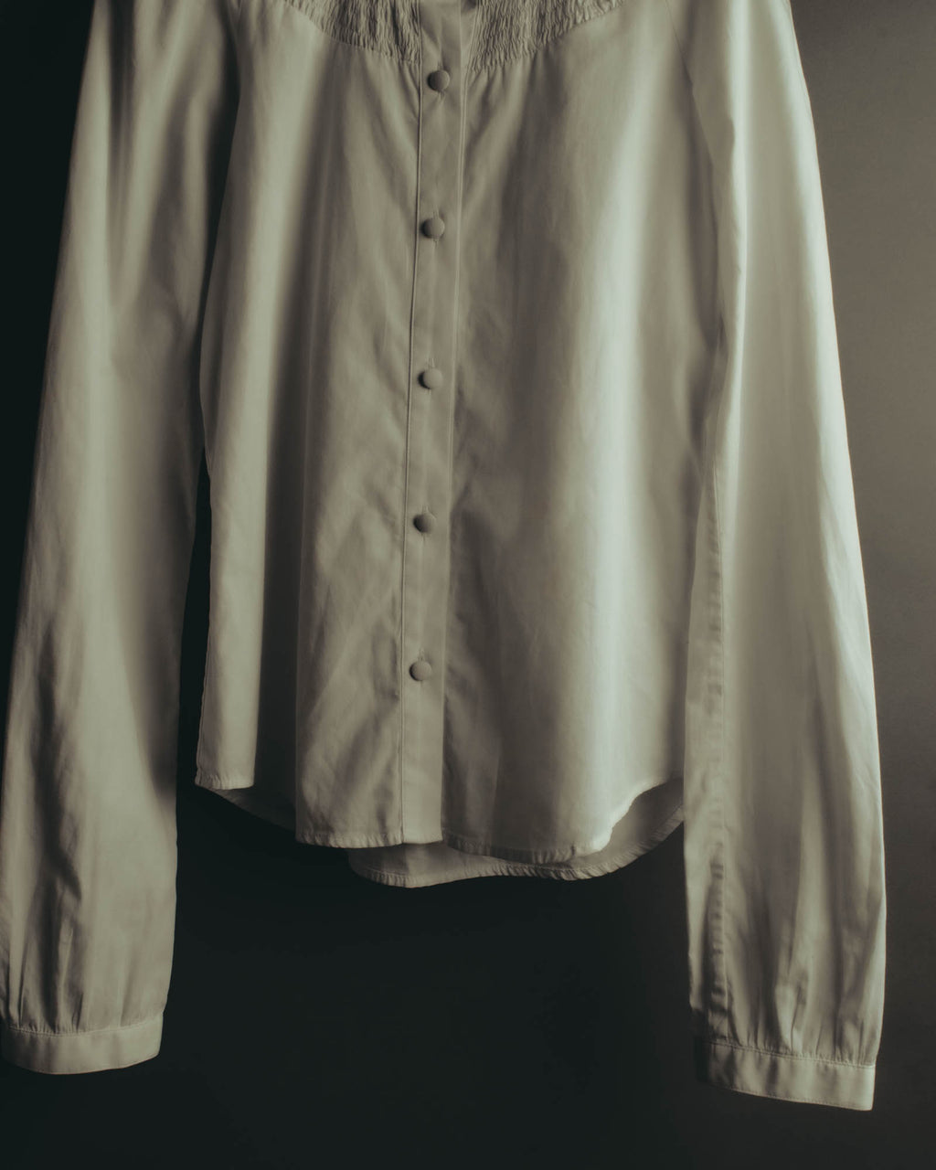 "Véronique Branquinho" 90's-00's Delicately smocked cotton blouse