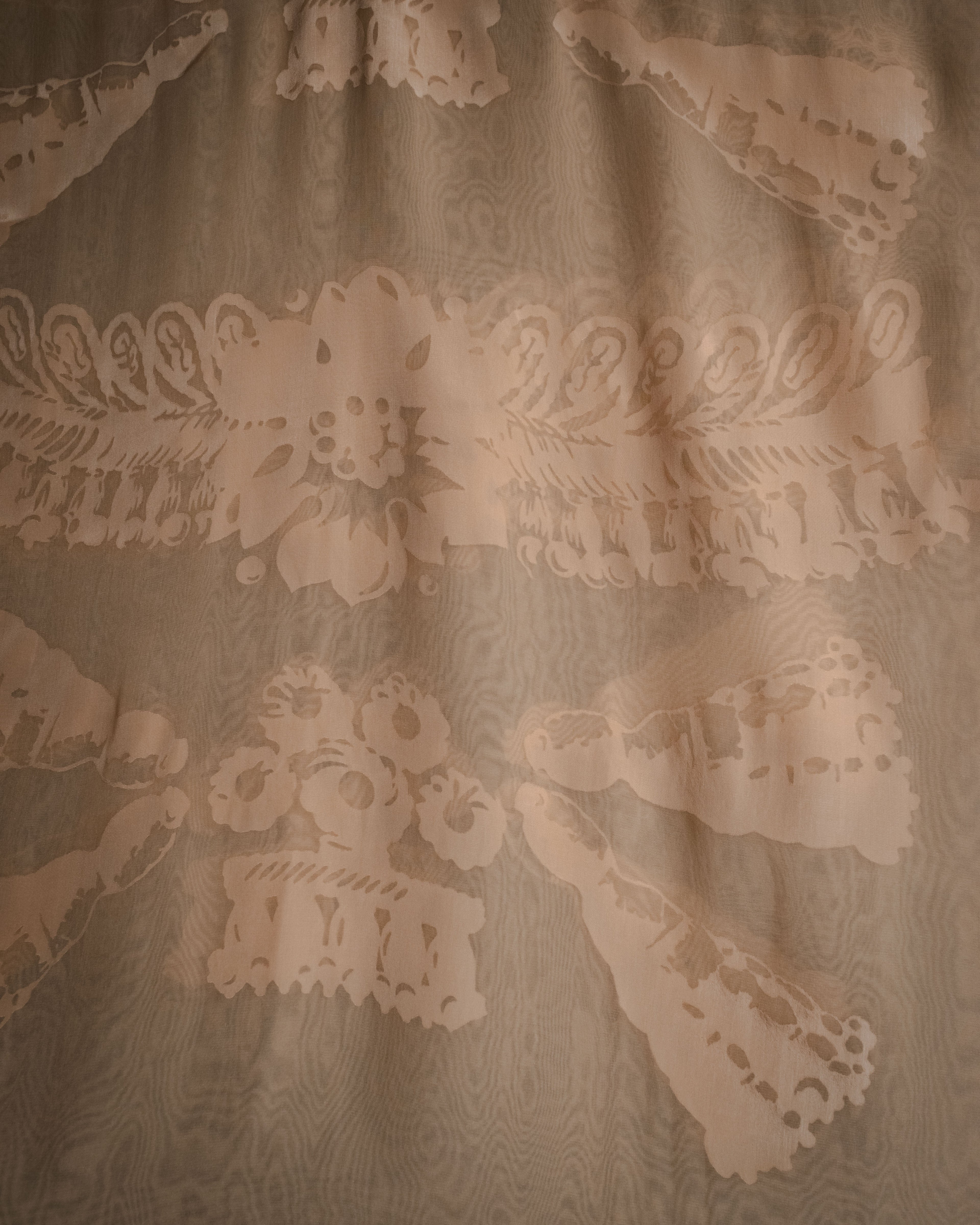 "LOEWE" 00’s-10’s sheer anagram jacquard logo scarf