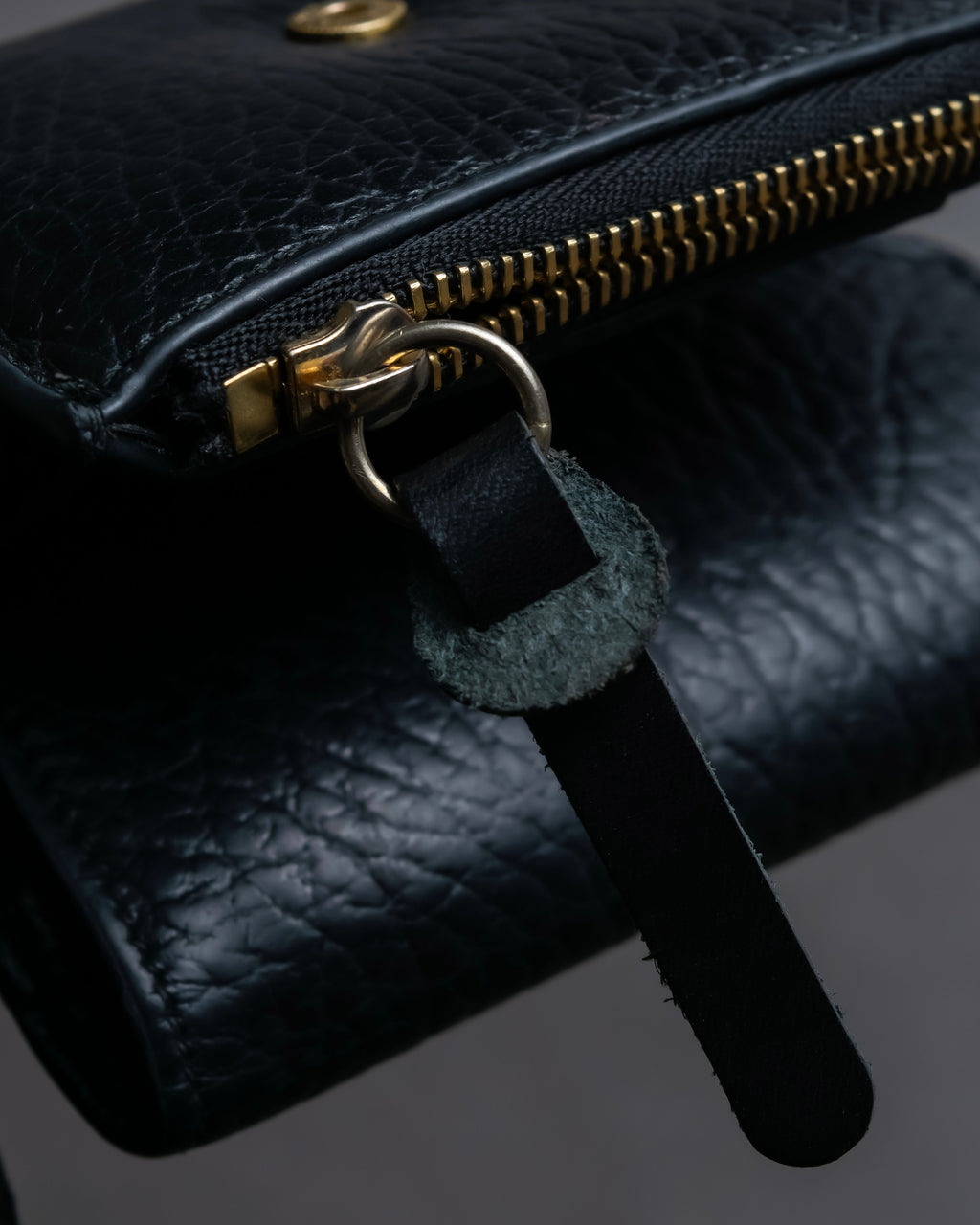 "MAISON MARGIELA" Grained leather envelope compact wallet