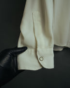 -MOOD Vintage Collections-
90’s Fine ridge ivory drape shirt