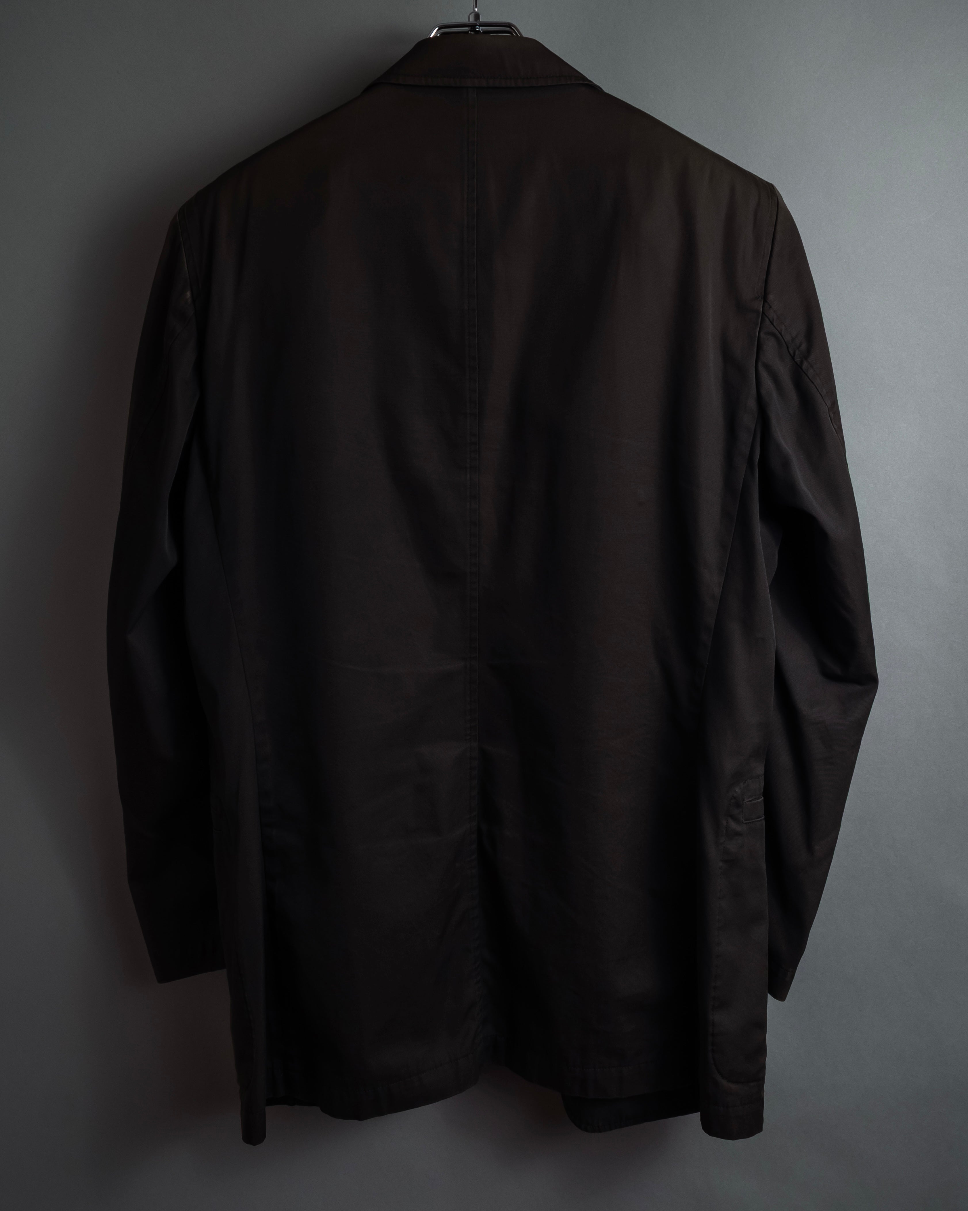 "BURBERRY" Cotton faded tailored jacket