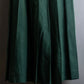 "PRADA" 100% silk pleated flared maxi skirt