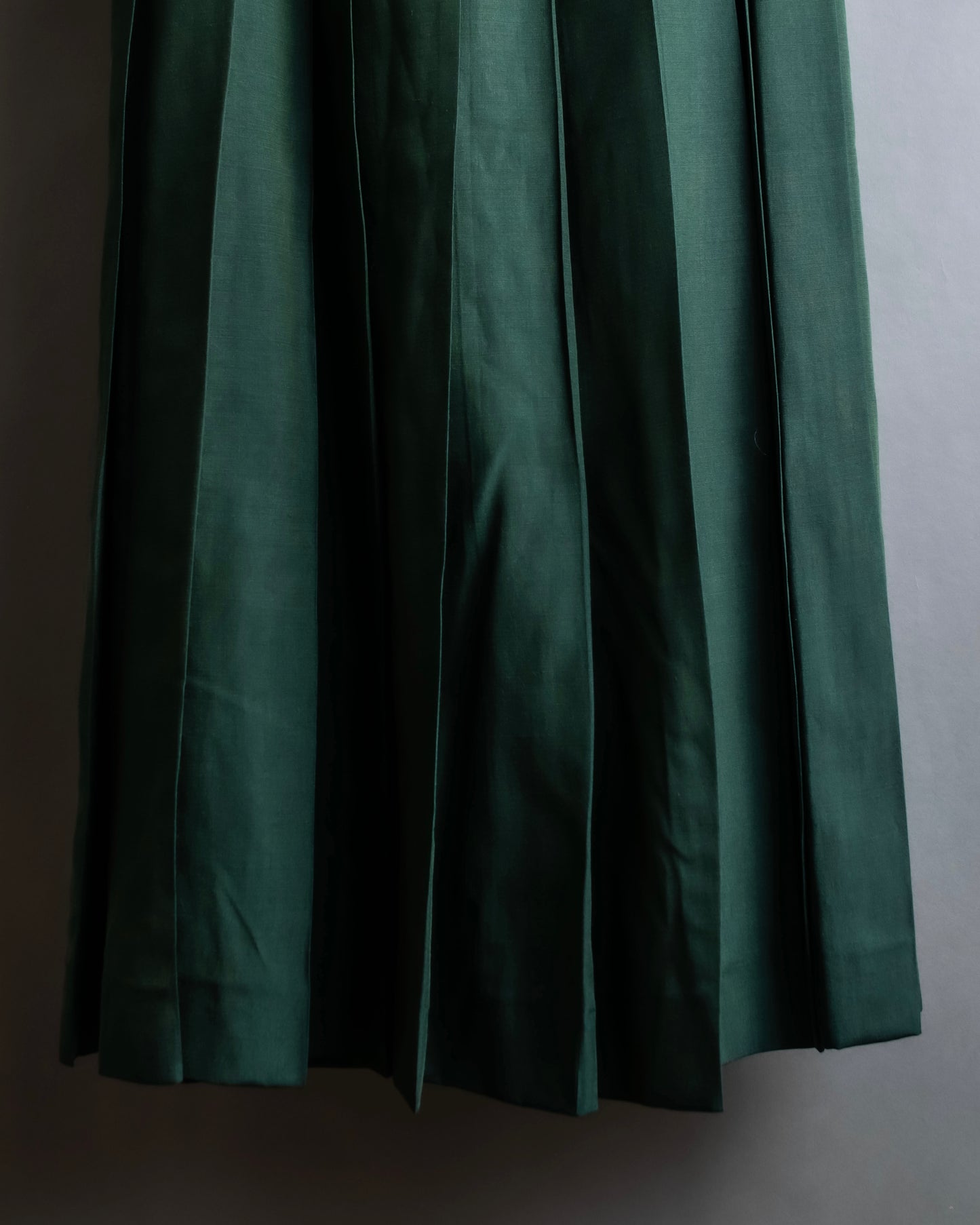 "PRADA" 100% silk pleated flared maxi skirt