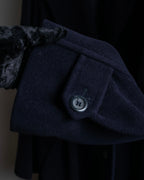 "Weekend Max Mara" Belted design double breasted maxi length wool chester coat