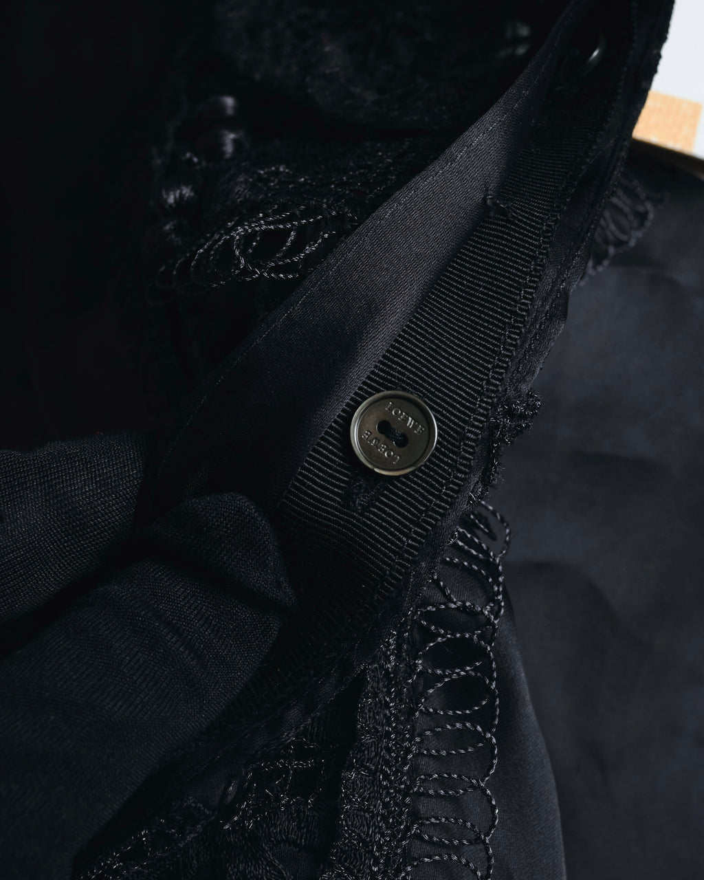 "LOEWE" 2014AW Sheer embroidered shirt