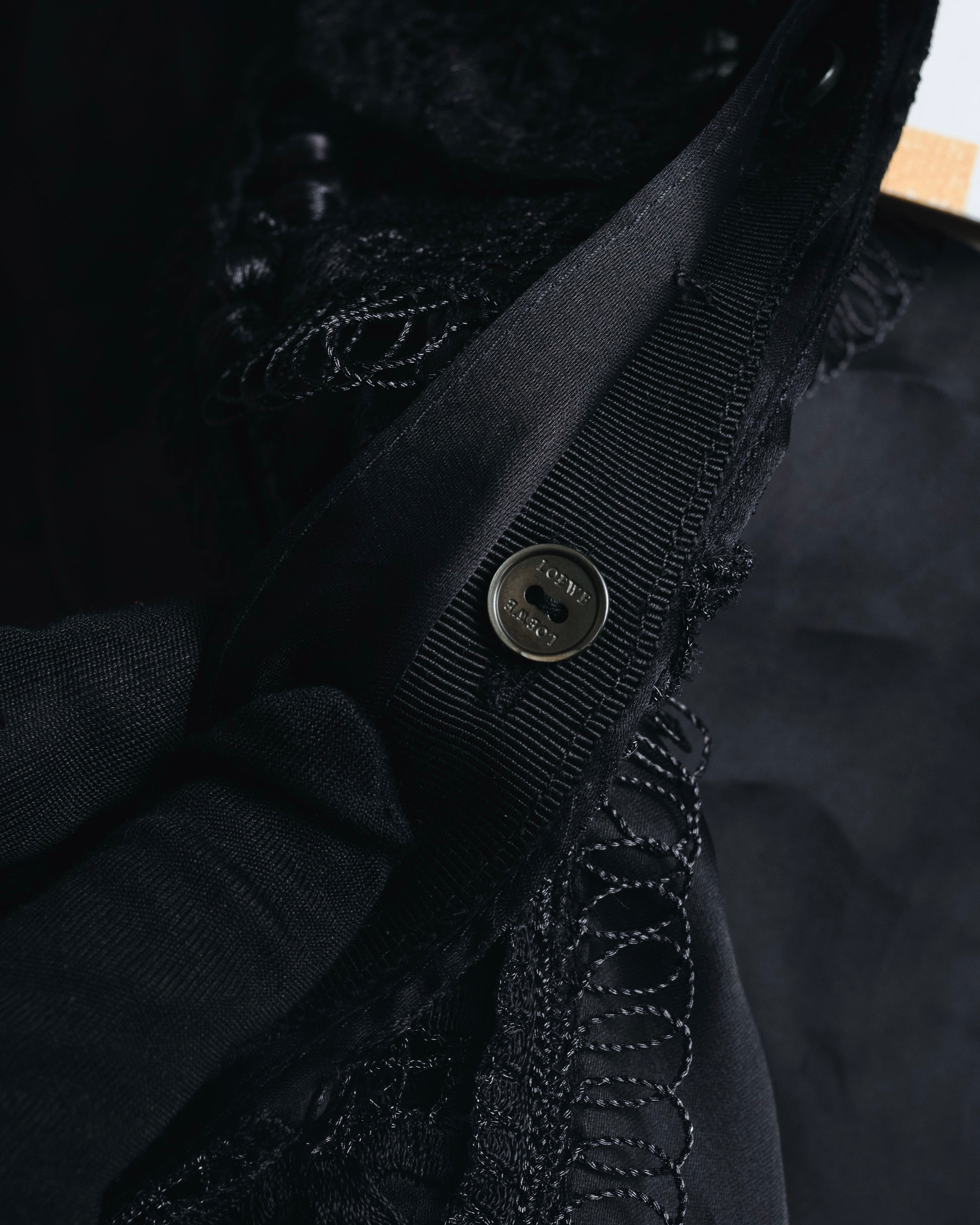 "LOEWE" 2014AW Sheer embroidered shirt