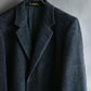 "GIANERANCO FERRE" Angora wool blend long chester coat