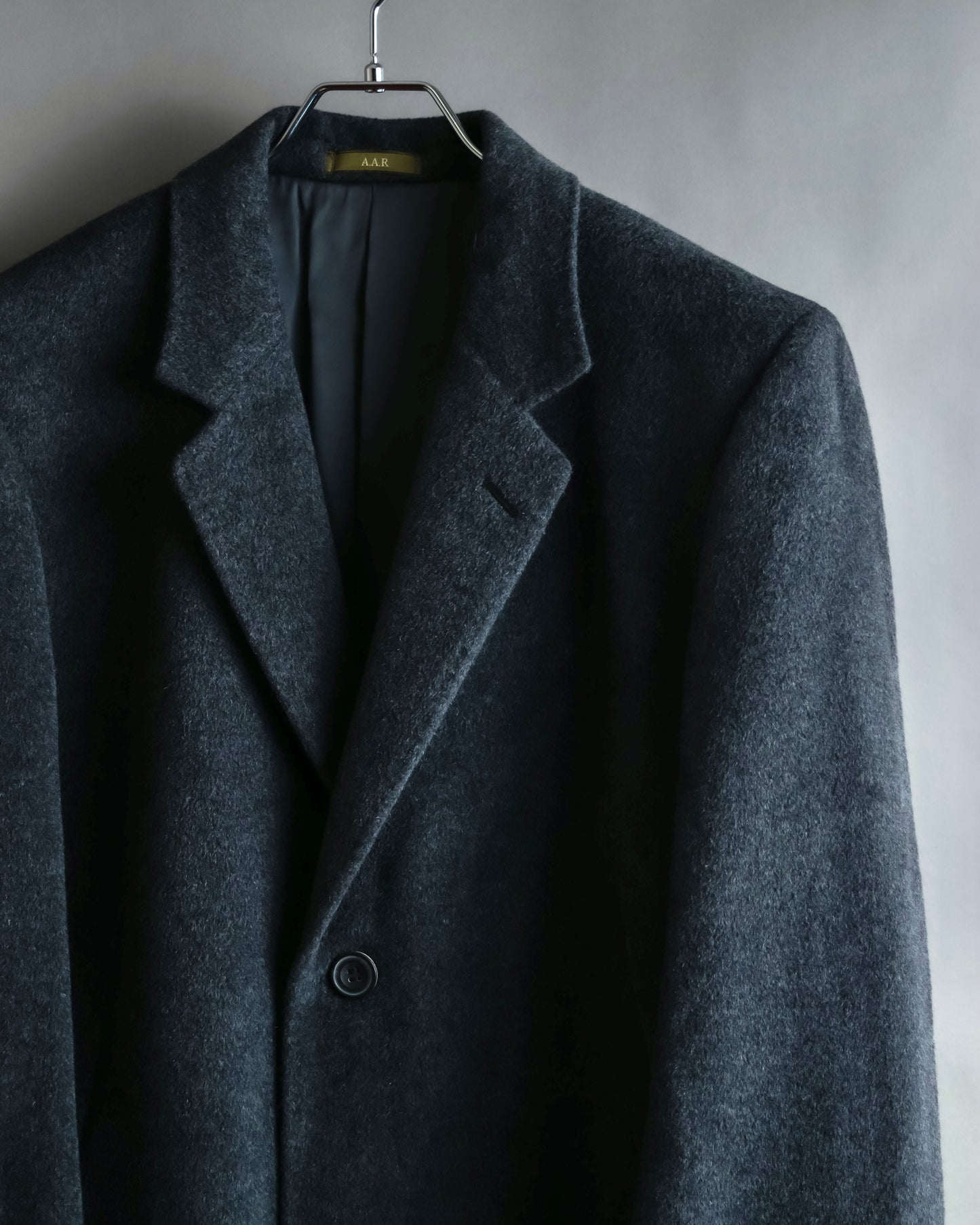 "GIANERANCO FERRE" Angora wool blend long chester coat