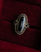 "GEORG JENSEN" Silver925 Onyx motif ring