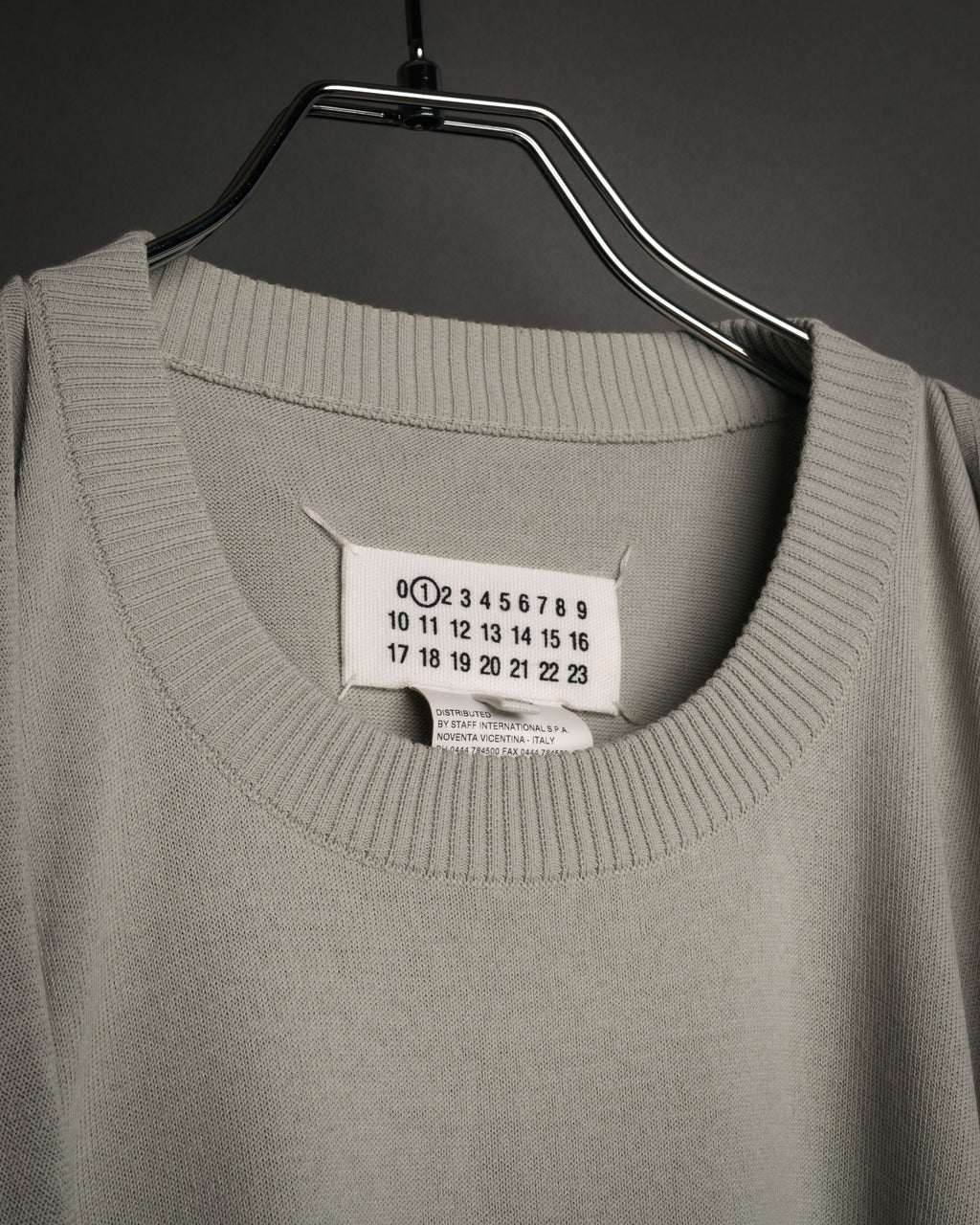 “Maison Margiela” 2015SS deconstructed cape knit top