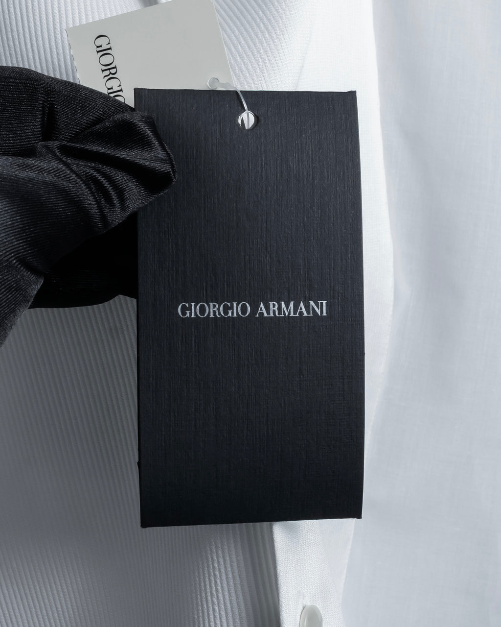 "GIORGIO ARMANI" Belt included bow tie dress shirt