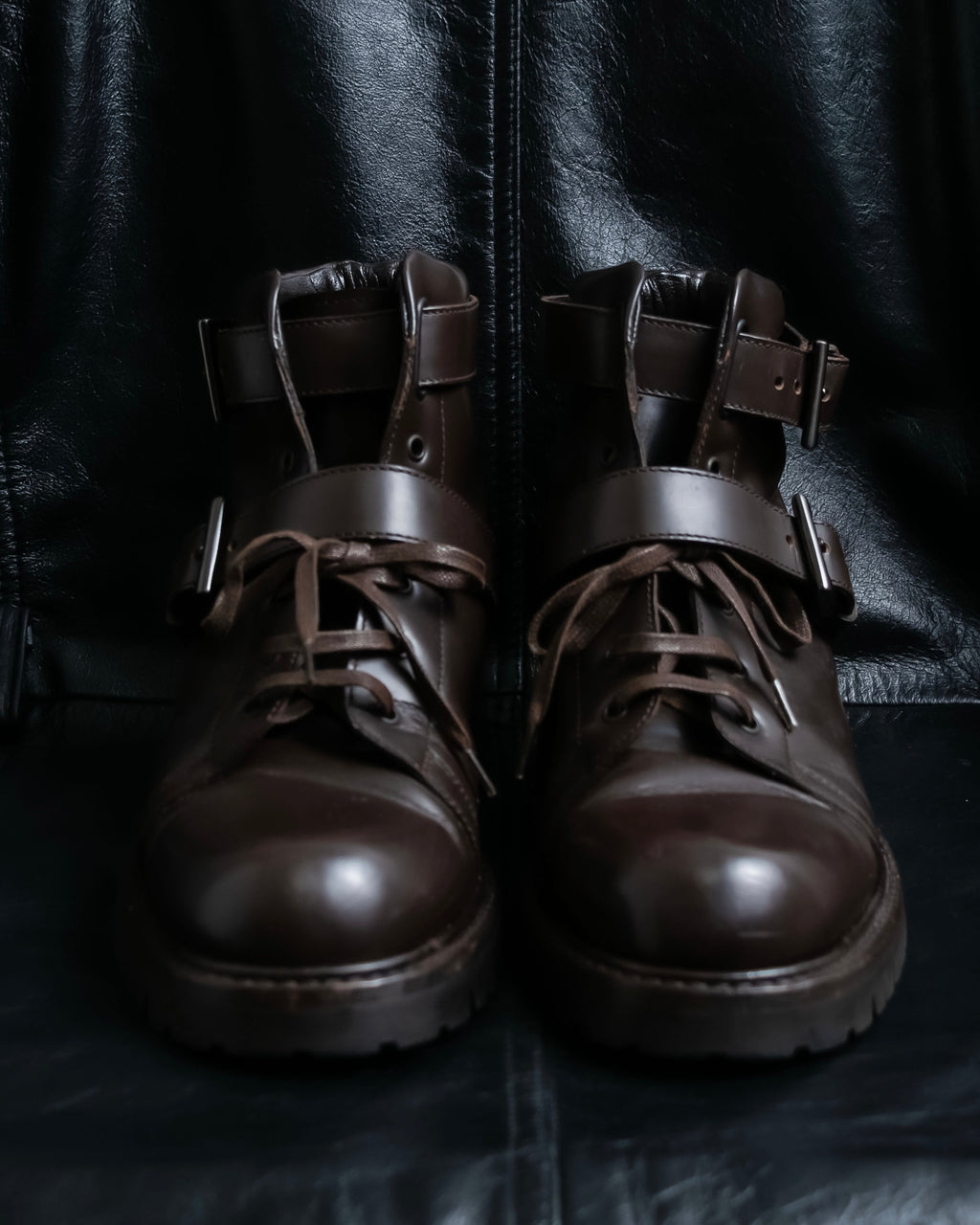 "PRADA" Belt design high cut boots