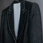 "GIANFRANCO FERRE" Striped＆dotted peak lapel tailored jacket