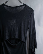 "Acne" Back＆sleeve cutting slit design pullover