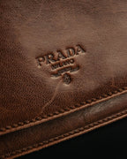 “PRADA” 2000’s Minimal leather shoulder bag
