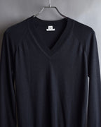 "HERMES" Cashmere silk blend V-neck knit