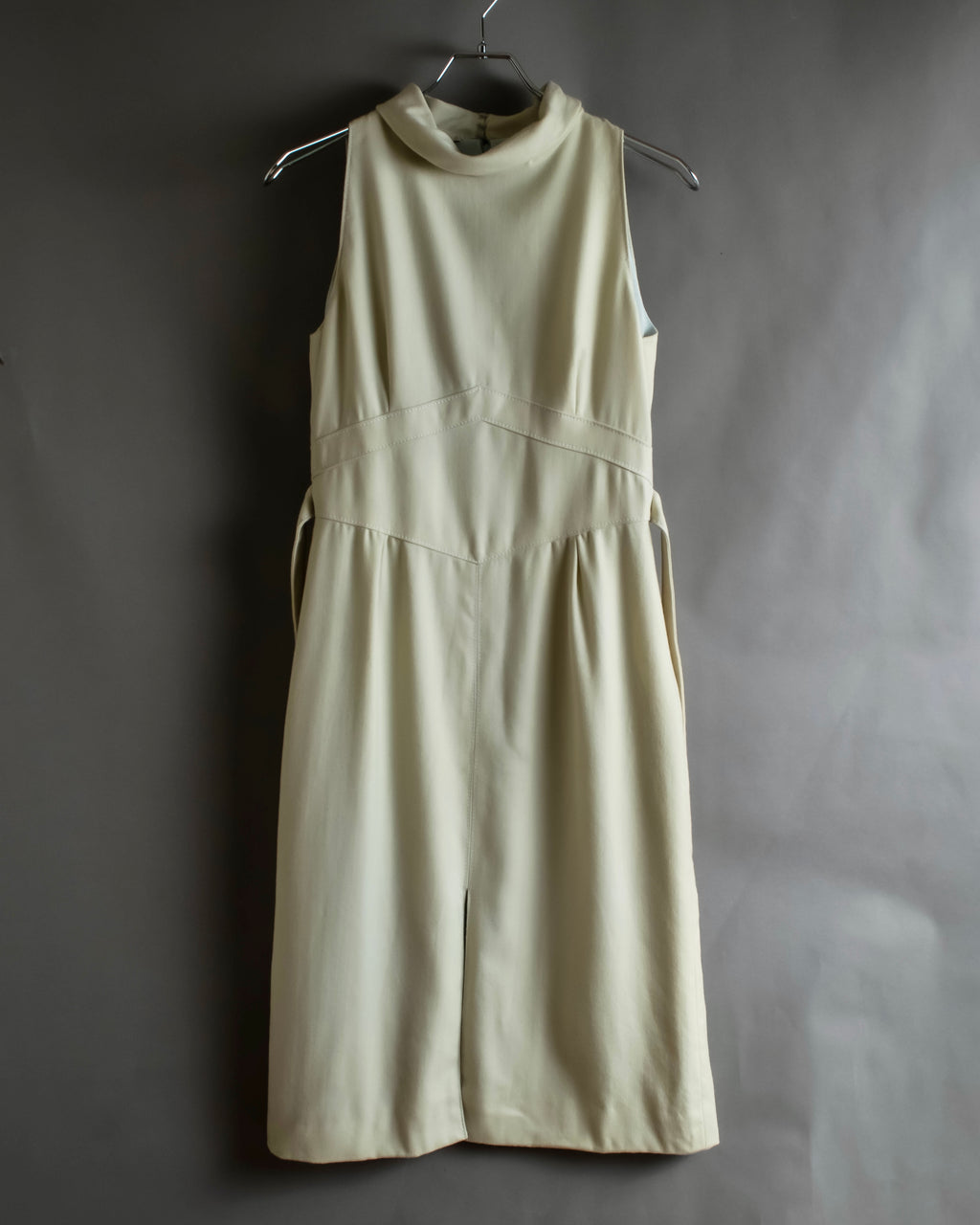 "VALENTINO" Belted design sleeveless long dress