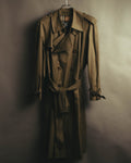 “Burberrys” 80’s Heritage check long trench coat