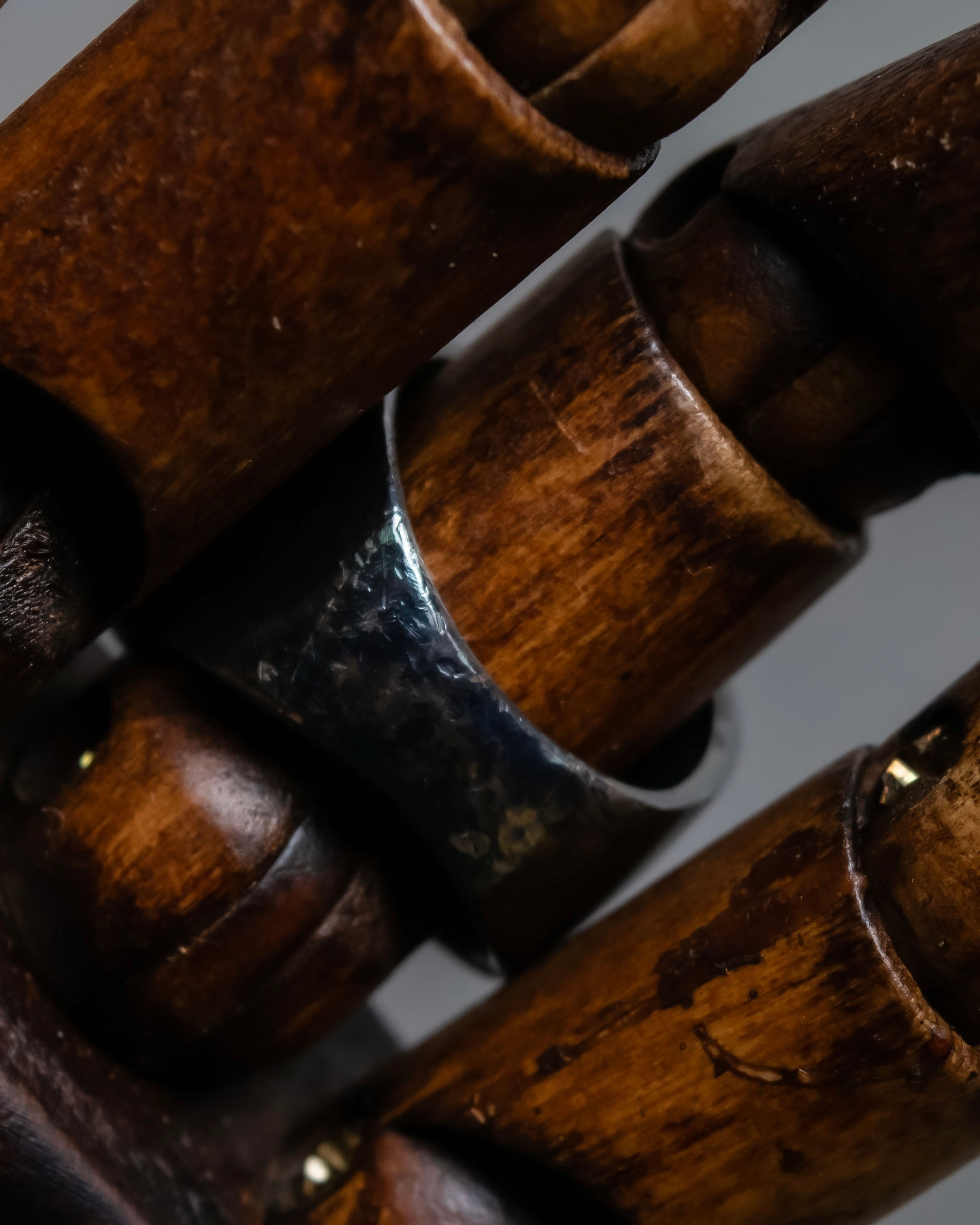 "CHANEL" 97AW Karl Lagerfeld double C logo rhinestone design ring