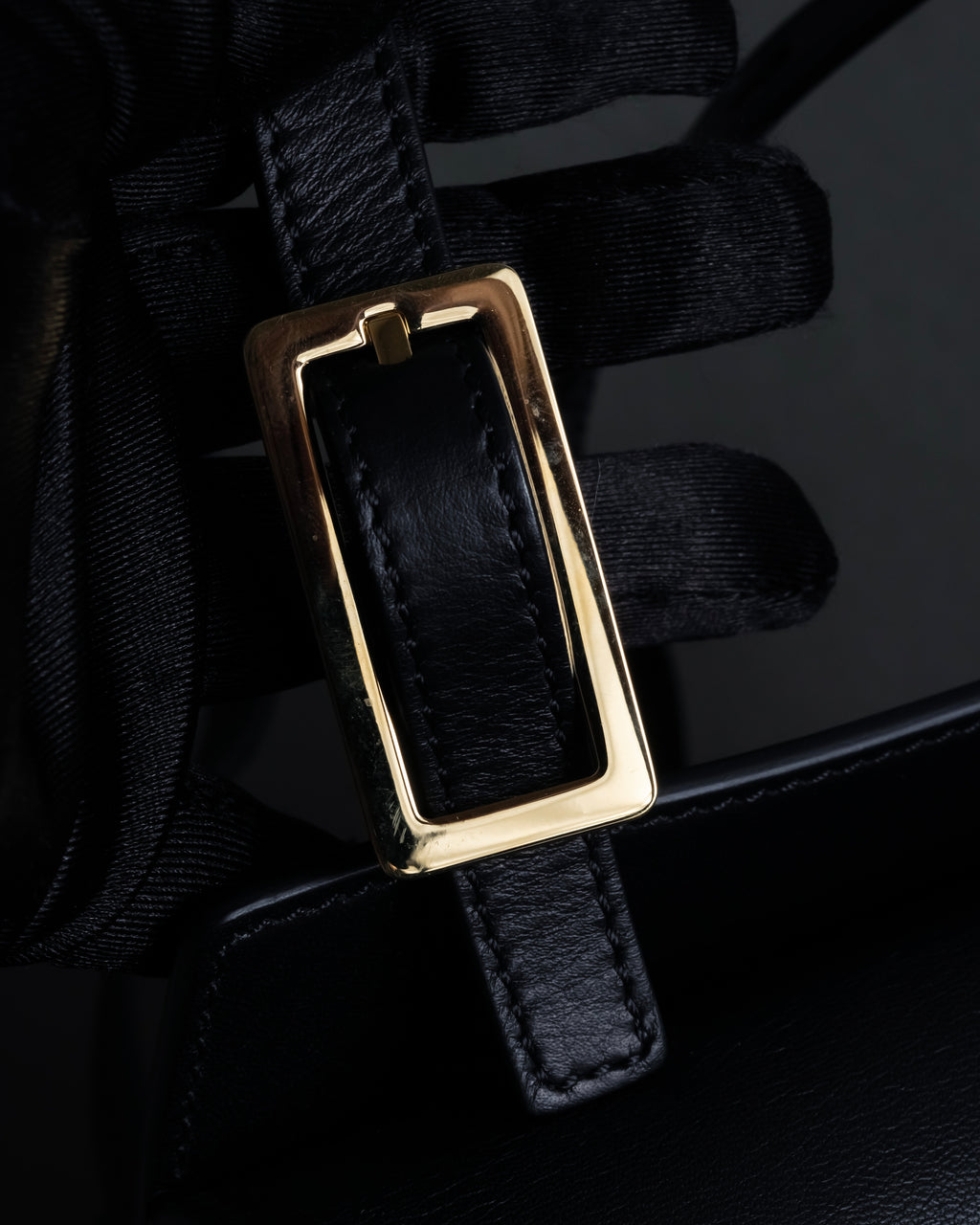 "Chloe" Georgia double flap design leather bag