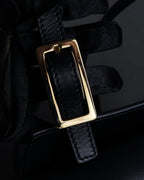 "Chloe" Georgia double flap design leather bag