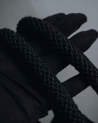 "LOEWE" Late 80s-Early 90s velvet knot tassel handbag