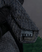 "GIORGIO ARMANI" Diagonal ridge pattern brushed necktie