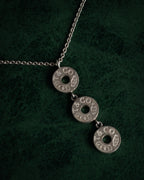 “TIFFANY & CO.” 2000’s 1837 three drop circle pendant