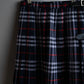 "BURBERRYS" Nova check pattern belted cropped quilted skirt