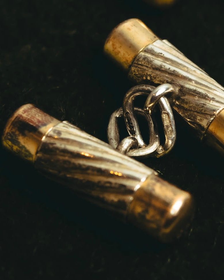 “Tiffany & Co.” 80’s-90’s Twisted bi-color chain cufflinks