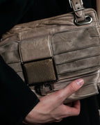 "BALENCIAGA" Three-way chain leather shoulder bag