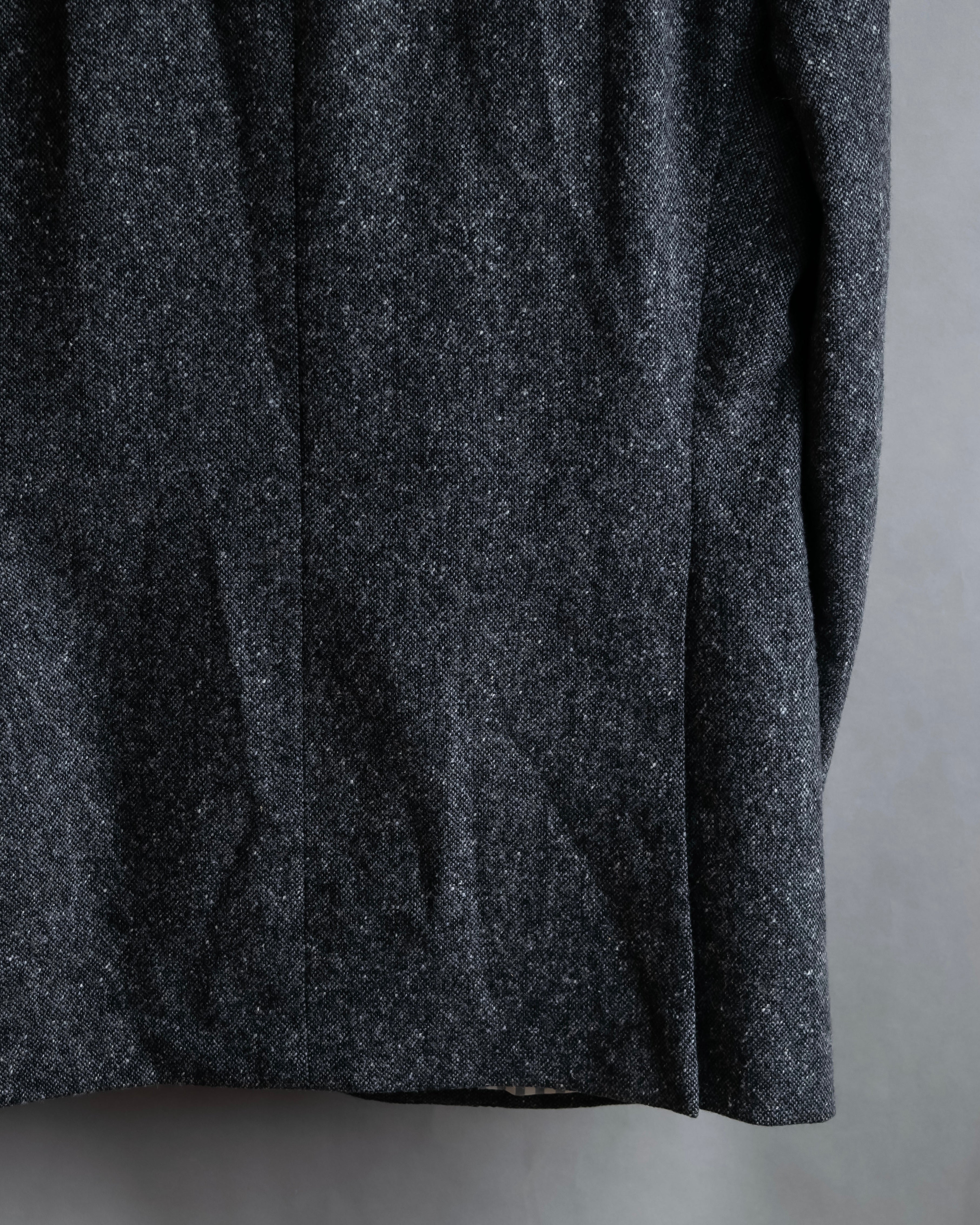 "THOM BROWNE" 3-button napped tweed tailored jacket