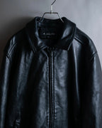 "M. JULIAN" High quality leather single riders blouson